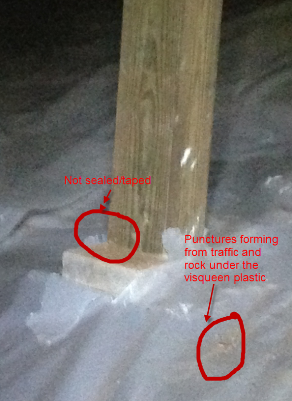 Blogging Plastic Sheeting crawlspace liner