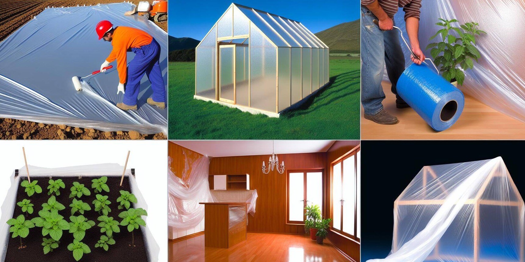 The many usses for plastic sheeting.