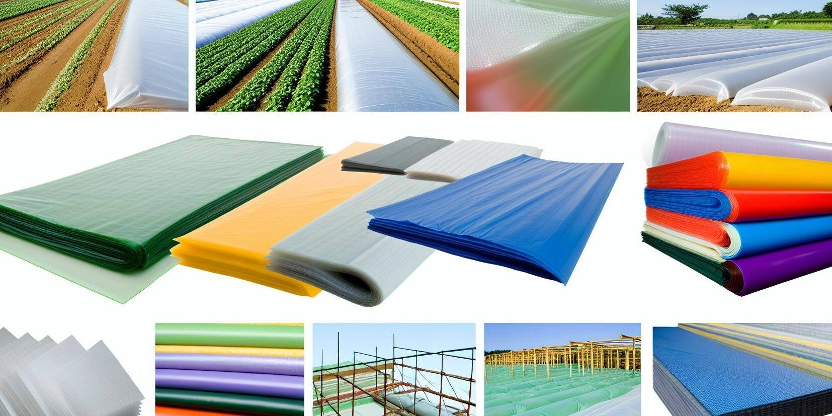 Comparison of 6 mil poly sheeting and SolaWrap for agricultural use.