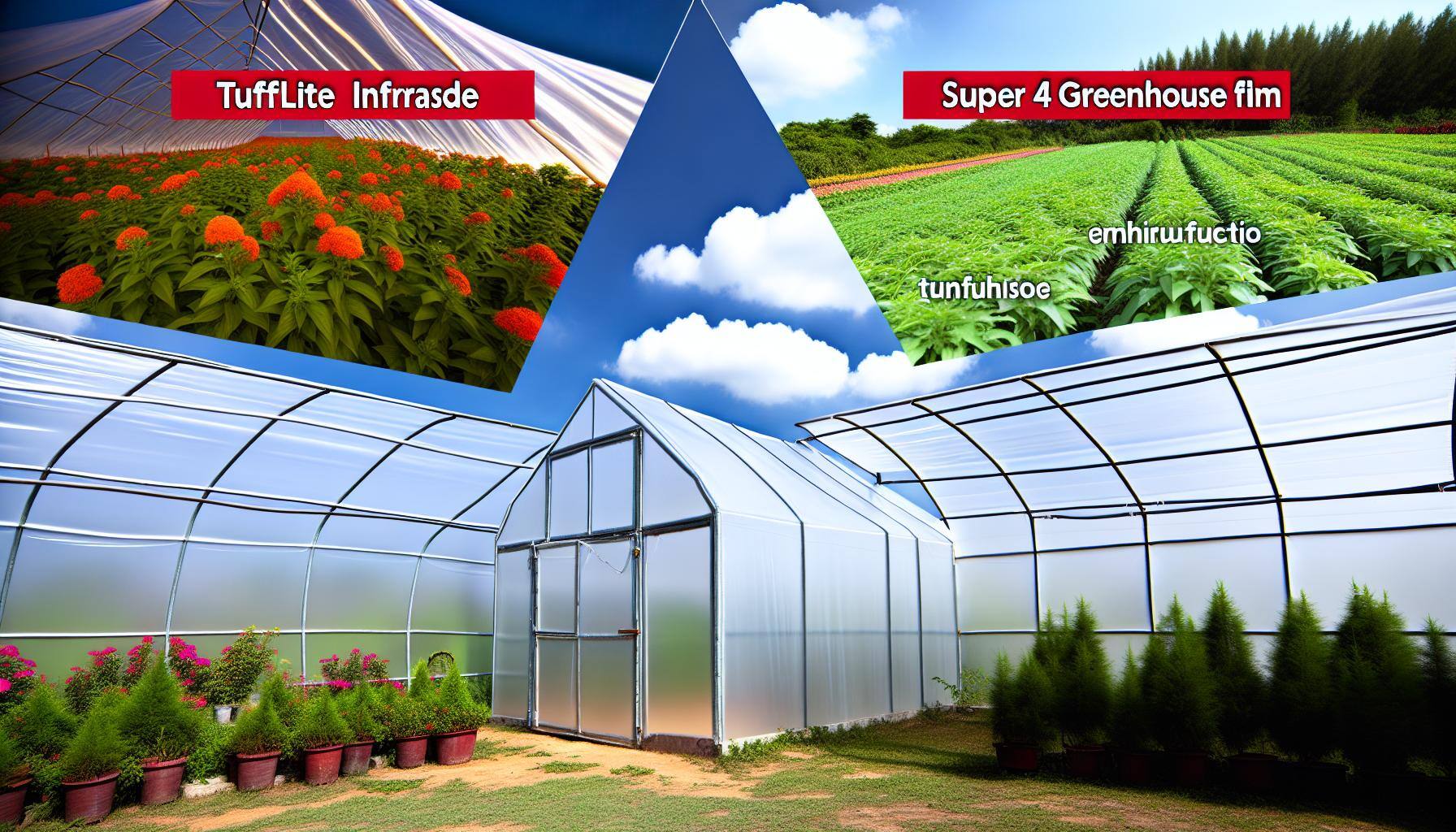 greenhouse clear plastic on a greenhouse Tufflite Infrared vs