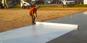 Concrete curing blankets