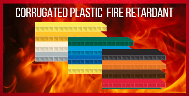 Corrugated plasticboards Fire Retardant