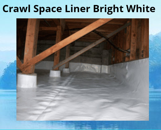 Crawl Space Liner Bright white 20 mil