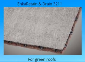 EnkaRetain & Drain 3211 for Green Roofs/Vegetative Roof Gardens
