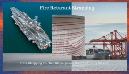 Fire retardant strapping