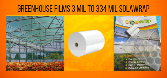 SolaWrap Film 334 mil thick greenhouse film