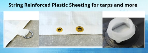 String Reinforced Plastic Sheeting for tarps and more