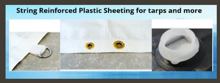 String Reinforcement tarps with grommets   866 597 9298
