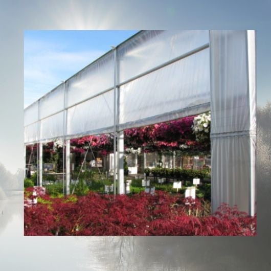 GREENHOUSE SIDEWALL DOUBLE BAR CURTAIN