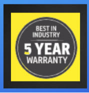 5 year warranty