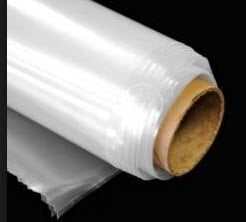 Clear Plastic Sheeting - 10 mil - (5'ft x 100'ft) - Thick Plastic Sheeting,  Heavy Duty Polyethylene Film, Drop Cloth Vapor Barrier Covering for Crawl