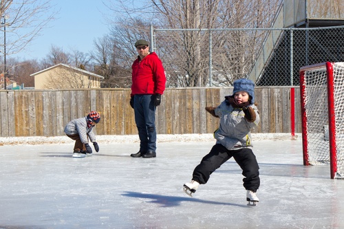 Ice rink fun with friends