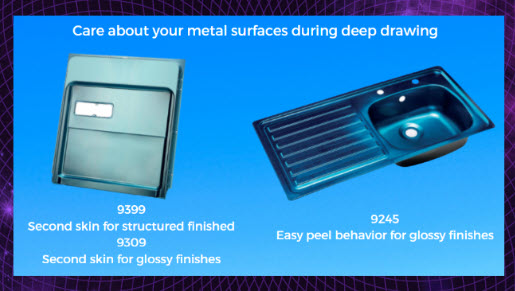 Keep metal finishes pristine during deep drawing