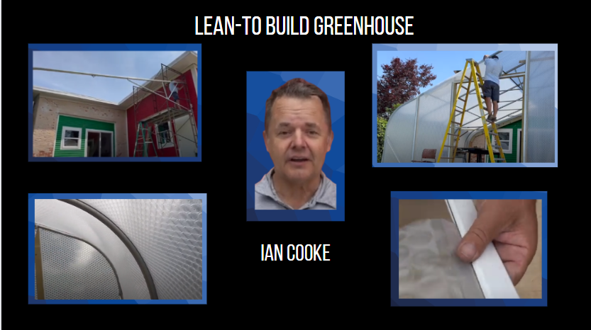Lean-To Build Greenhouse SolaWrap Greenhouse Film  866 597 9298