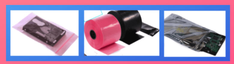 PINK ANTI-STATIC- MIL-PRF-81705E, Type III and EIA-541- Amine-free