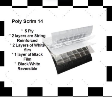 Poly Scrim 14 mil 5 ply Vapor Barrier