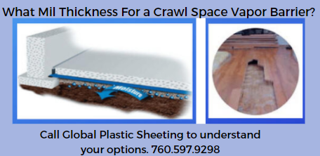 What mil thickness for a crawl space vapor barrier?