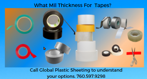 What mil thickness for tape- tape thicknesses