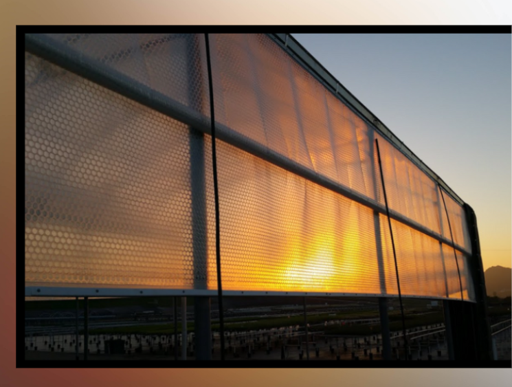 Greenhouse Plastic SolaWrap at Sunset