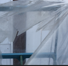 6 mil Greenhouse Plastic After A storm...
