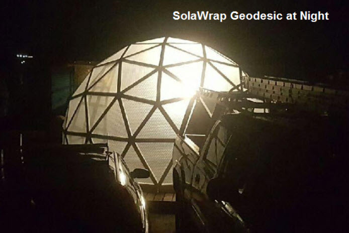 Geodesic SolaWrap Greenhouse