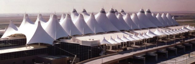 Tension fabric building Denver Airport